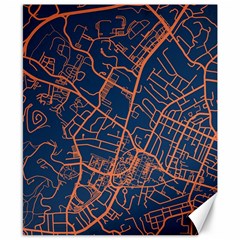 Virginia Map Art City Canvas 8  X 10  by Mariart