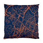 Virginia Map Art City Standard Cushion Case (One Side) Front