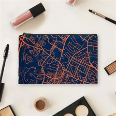 Virginia Map Art City Cosmetic Bag (medium) 