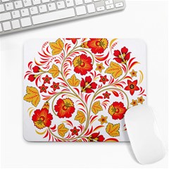 Wreaths Flower Floral Sexy Red Sunflower Star Rose Large Mousepads