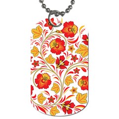 Wreaths Flower Floral Sexy Red Sunflower Star Rose Dog Tag (one Side)