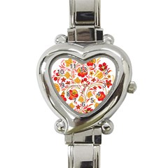 Wreaths Flower Floral Sexy Red Sunflower Star Rose Heart Italian Charm Watch by Mariart