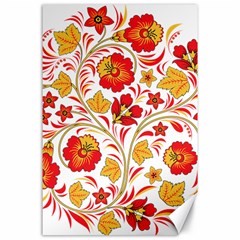 Wreaths Flower Floral Sexy Red Sunflower Star Rose Canvas 24  X 36 