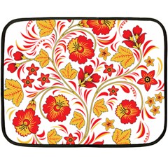 Wreaths Flower Floral Sexy Red Sunflower Star Rose Double Sided Fleece Blanket (mini) 