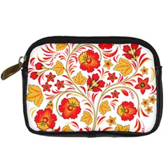 Wreaths Flower Floral Sexy Red Sunflower Star Rose Digital Camera Cases by Mariart