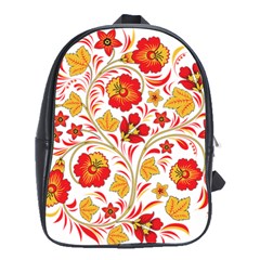 Wreaths Flower Floral Sexy Red Sunflower Star Rose School Bag (large)