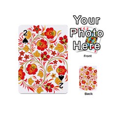 Wreaths Flower Floral Sexy Red Sunflower Star Rose Playing Cards 54 (mini) 