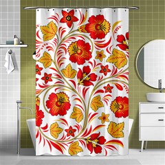 Wreaths Flower Floral Sexy Red Sunflower Star Rose Shower Curtain 48  X 72  (small)  by Mariart