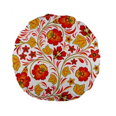 Wreaths Flower Floral Sexy Red Sunflower Star Rose Standard 15  Premium Round Cushions by Mariart