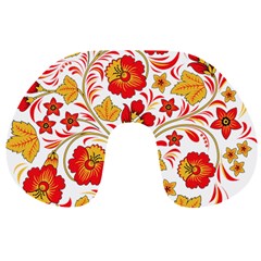 Wreaths Flower Floral Sexy Red Sunflower Star Rose Travel Neck Pillows by Mariart