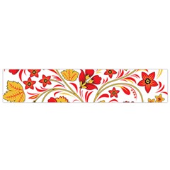 Wreaths Flower Floral Sexy Red Sunflower Star Rose Flano Scarf (small) by Mariart