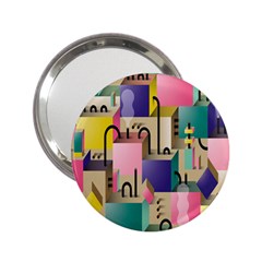 Magazine Balance Plaid Rainbow 2 25  Handbag Mirrors