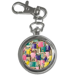 Magazine Balance Plaid Rainbow Key Chain Watches