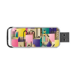 Magazine Balance Plaid Rainbow Portable Usb Flash (two Sides) by Mariart