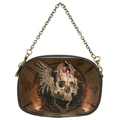 Awesome Creepy Skull With Rat And Wings Chain Purses (one Side)  by FantasyWorld7