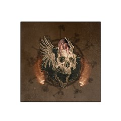 Awesome Creepy Skull With Rat And Wings Satin Bandana Scarf by FantasyWorld7