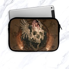 Awesome Creepy Skull With Rat And Wings Apple Ipad Mini Zipper Cases by FantasyWorld7