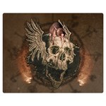 Awesome Creepy Skull With Rat And Wings Double Sided Flano Blanket (Medium)  60 x50  Blanket Front