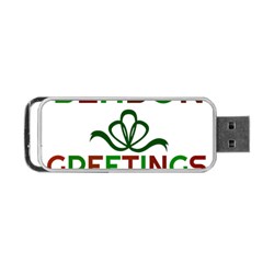 Season Greetings Portable Usb Flash (two Sides) by Colorfulart23