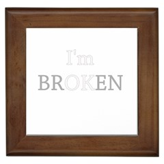 I Am Ok - Broken Framed Tiles by Valentinaart