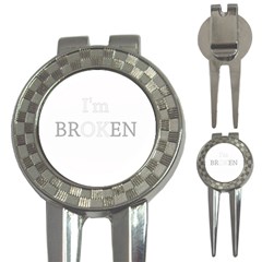 I Am Ok - Broken 3-in-1 Golf Divots by Valentinaart