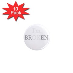 I Am Ok - Broken 1  Mini Magnet (10 Pack)  by Valentinaart