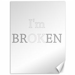 I Am Ok - Broken Canvas 36  X 48   by Valentinaart