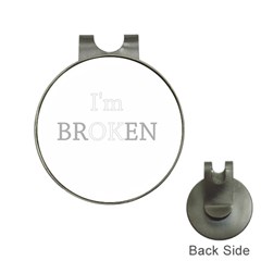 I Am Ok - Broken Hat Clips With Golf Markers by Valentinaart