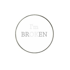 I Am Ok - Broken Hat Clip Ball Marker by Valentinaart