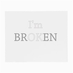 I Am Ok - Broken Small Glasses Cloth (2-side) by Valentinaart