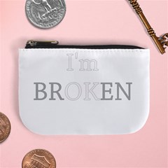 I Am Ok - Broken Mini Coin Purses by Valentinaart