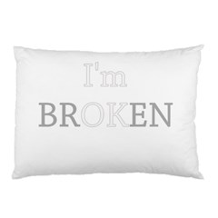 I Am Ok - Broken Pillow Case by Valentinaart