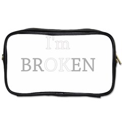 I Am Ok - Broken Toiletries Bags 2-side by Valentinaart