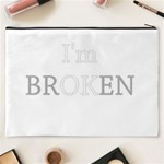 I am OK - Broken Cosmetic Bag (XXXL)  Back