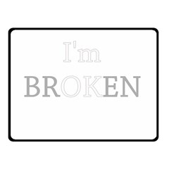 I Am Ok - Broken Fleece Blanket (small) by Valentinaart