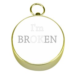 I Am Ok - Broken Gold Compasses by Valentinaart