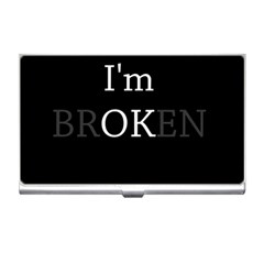 I Am Ok - Broken Business Card Holders by Valentinaart