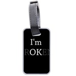 I am OK - Broken Luggage Tags (Two Sides) Back