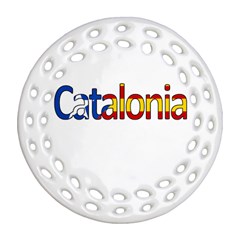 Catalonia Round Filigree Ornament (two Sides) by Valentinaart