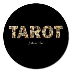 Tarot Fortune Teller Magnet 5  (Round)