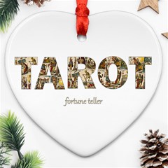 Tarot Fortune Teller Ornament (heart) by Valentinaart