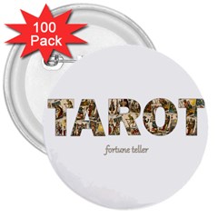 Tarot Fortune Teller 3  Buttons (100 Pack)  by Valentinaart