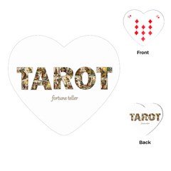 Tarot Fortune Teller Playing Cards (heart)  by Valentinaart