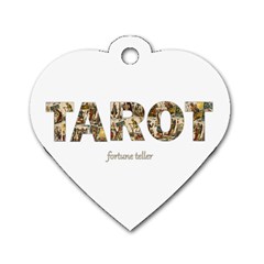 Tarot Fortune Teller Dog Tag Heart (one Side) by Valentinaart