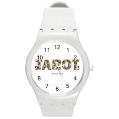 Tarot Fortune Teller Round Plastic Sport Watch (m)