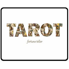 Tarot Fortune Teller Double Sided Fleece Blanket (medium)  by Valentinaart