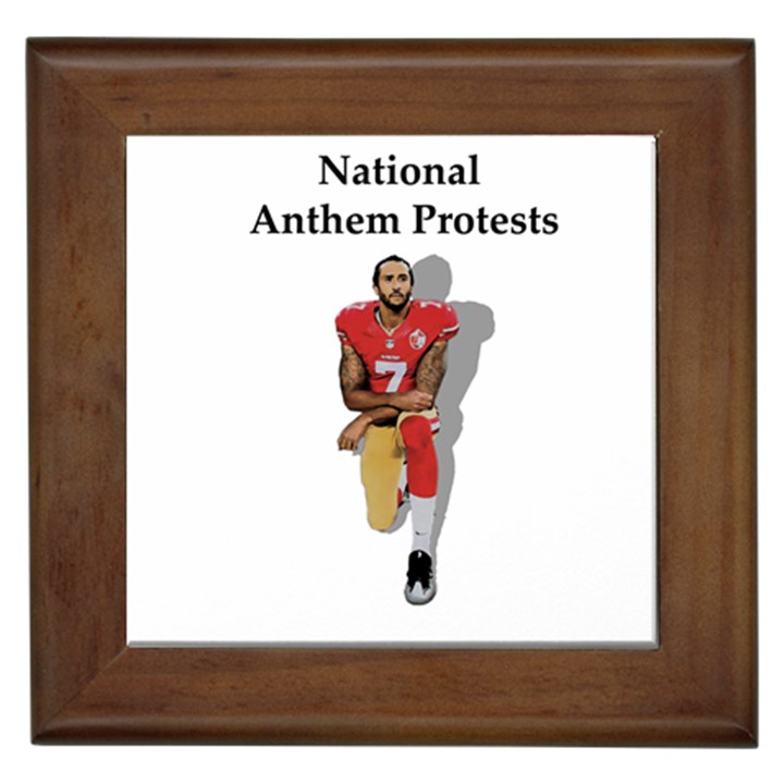 National Anthem Protest Framed Tiles