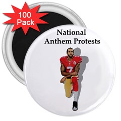 National Anthem Protest 3  Magnets (100 Pack)