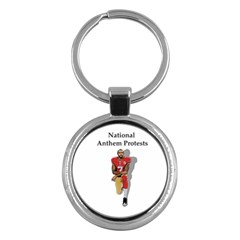 National Anthem Protest Key Chains (round)  by Valentinaart