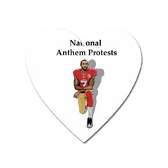 National Anthem Protest Heart Magnet by Valentinaart